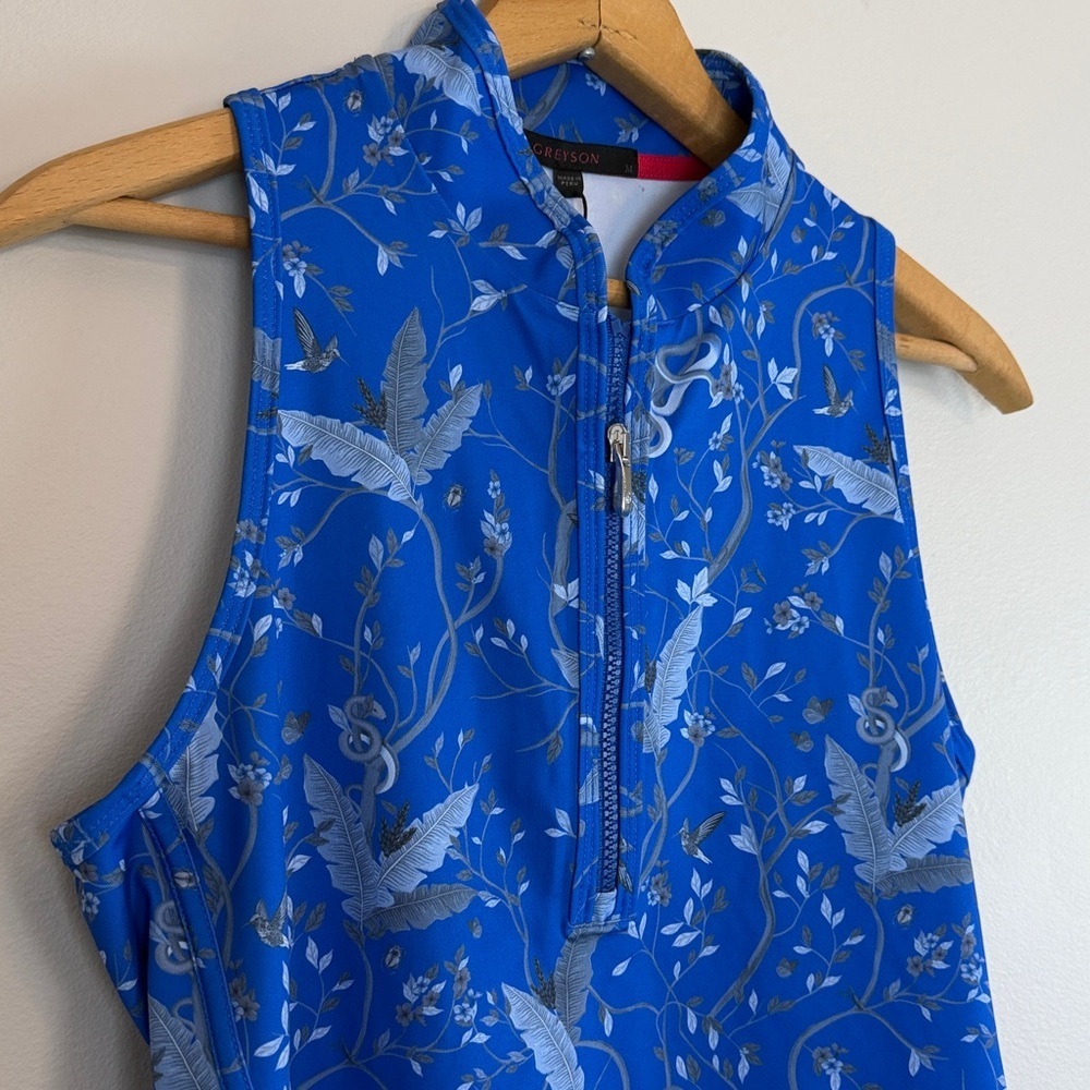 Greyson MALIBLOOM SLEEVELESS VESTA MOCK NECK TOP women’s size medium - Picture 3 of 16